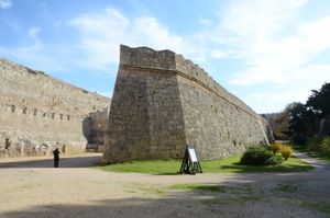 중세 후기 로도스 요새의 일부