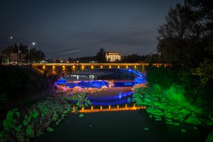 밤의 루스타벨리 다리