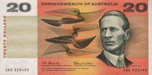 20 오스트레일리아 달러 지폐(1966–1994)에 그려진 킹스퍼드 스미스