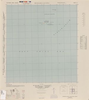 센카쿠 열도 지역 지도 (1944)