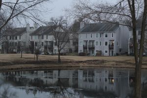 미국 일리노이주 폭스리버그로브 교외의 타운홈