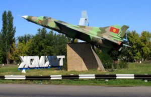 토크마크에 전시된 키르기스스탄 MiG-23.