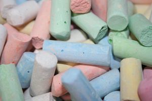 다양한 색상의 분필