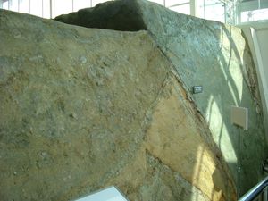 노지마 단층의 단면.