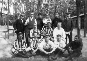 1900년 올림픽 경기에서 동메달을 획득한 대학 축구팀
