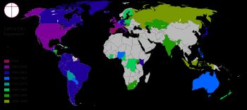 오푸스 데이의 각 국가별 진출 현황
