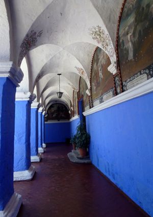 아레키파의 식민지 시대 산타 카탈리나 데 시에나 수도원