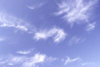 말꼬리 구름은 고고도에서 수분을 나타내며, 이는 젖은 날씨가 늦게 도착할 것임을 알립니다.