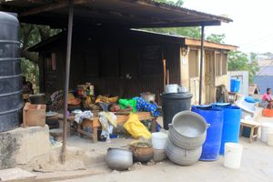 가나 타코라디의 야외 주방