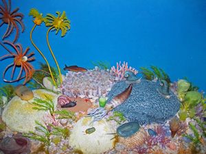 실루리아기 해저 디오라마