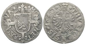 1640년 주조된 빌론으로 만들어진 취리히 제국 도시의 실링