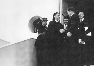 이드리스 국왕과 당시 미국의 부통령 리처드 닉슨(1957년 3월)