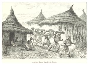 모시족의 무리 도착, 1892