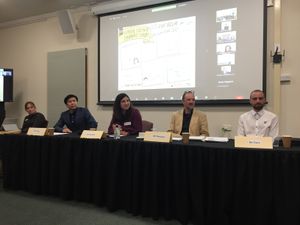 후보자 포럼에서 치즘 선거구의 일부 후보자들