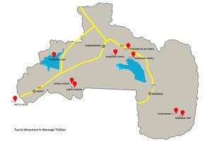 와랑갈 삼각지의 몇몇 관광 명소