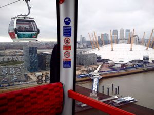 곤돌라에서 바라본 The O2