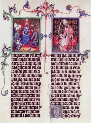 1400년경의 국왕 바츨라프의 금인칙서 사본, 오스트리아 국립 도서관