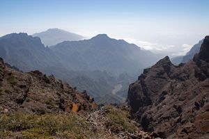 칼데라 데 타부리엔테(Caldera de Taburiente)의 벽