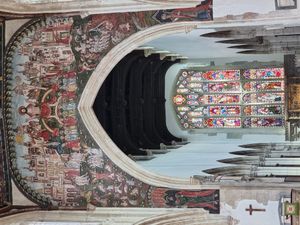 세인트 토마스 교회에 있는 15세기 최후의 심판 그림