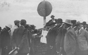 와가와가에서 호주 연방 수도 부지를 제안하는 국회의원 방문