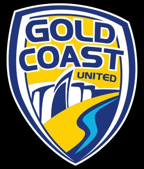 골드코스트 유나이티드 FC의 A-리그 재임 기간 동안의 로고.