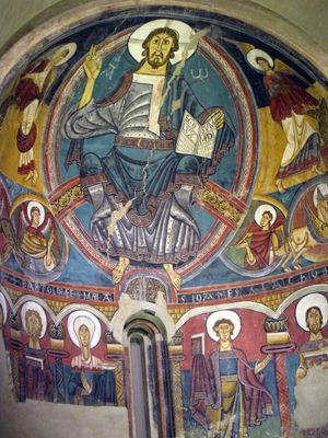 산트 클리멘트 데 타울의 판토크라토르, 바르셀로나 국립 미술관 소장