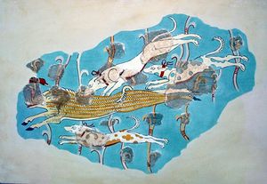 티린스에서 발굴된 벽화