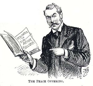불화 와중, 길버트는 사보이 오페라 가사 모음집인 《사보이아드의 노래》를 작곡가에게 헌정했다