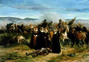 메리 여왕이 크룩스톤에서, 조반니 파토리의 작품, 피티 궁전 현대 미술관 소장