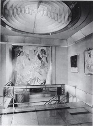 자크 두세의 호텔 파티큘리에(hôtel particulier, 프랑스 파리의 고급 주택), 뇌이쉬르센 생 자크 거리 33번지, 1929년 사진, 피에르 르그랭