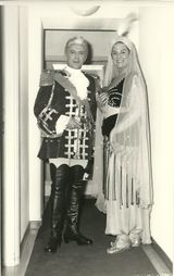 1960년 로마에서 주세페 디 스테파노와 함께 있는 테발디