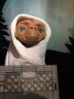 런던의 마담 투소 왁스 박물관의 E.T. 밀랍 인형