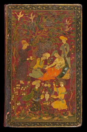 아비세나의 의학 정전 필사본에 묘사된 맥진 모습