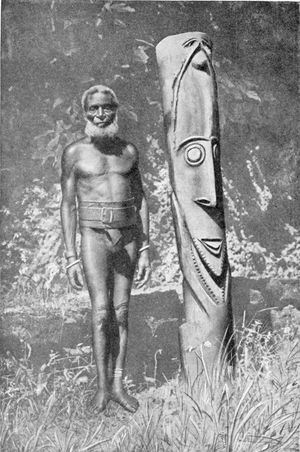 암브림 섬의 목각 조각. 1925년경?