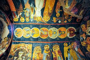  1212년으로 추정되는 귈셰히르의 성 요한 교회 프레스코화.