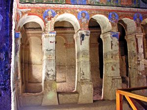  토칼리 킬리세, "버클 교회" 내부의 프레스코화.