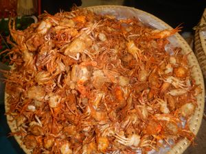 바삭한 작은 게