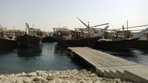 알 와크라 항구.