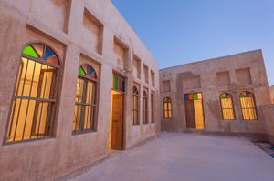 알 와크라 헤리티지 빌리지에 있는 전통적인 카타르 가옥