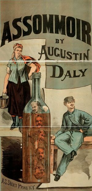 L'Assommoir}}의 미국 연극 포스터