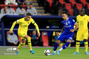 2022년 2월 9일 첼시를 상대하는 알 힐랄