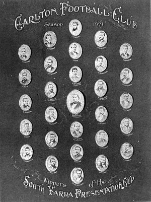 칼턴은 1871년 클럽 시즌과 사우스 야라 프레젠테이션 컵에서 우승했다