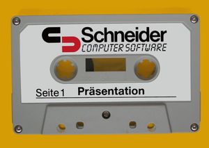 슈나이더 CPC 데모 테이프 프레젠테이션 콤팩트 카세트는 CPC 464와 함께 제공되었다