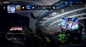 플레이스테이션 5 홈 화면