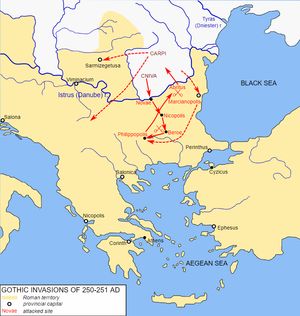 250~251년 고트족의 침략