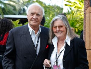 2012년 마이애미 국제 영화제에서의 로버트와 그의 아내 오드리