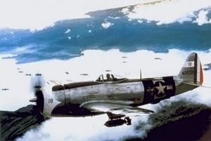 필리핀 상공의 멕시코 P-47D 썬더볼트(1945)