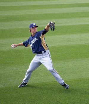 2011년 밀워키 브루어스 소속의 그레인키