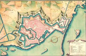 17세기 당시 리보르노의 방어시설