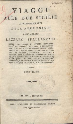 Viaggi alle Due Sicilie e in alcune parti dell'Appennino}}, 1792